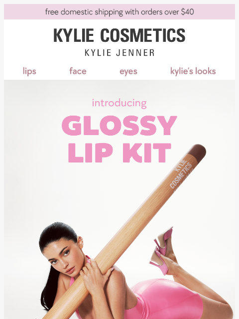 kyliecosmetics newsletter: COMING SOON! an icon goes glossy 👄