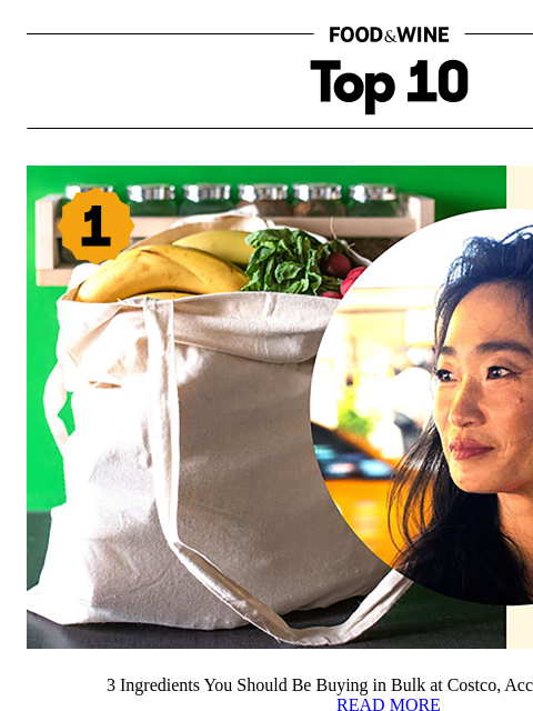 foodandwine newsletter: 3 Ingredients You Should Buy in Bulk at Costco