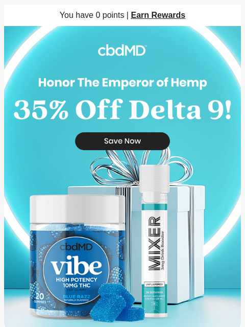 cbdmd newsletter: Delta 9 Deals You Don’t Want to Miss 😎