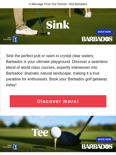 golfdigest newsletter: Your perfect golf escape awaits in Barbados.