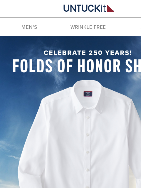 untuckit newsletter: This 4th, Celebrate 250 Years in the Folds of Hono...