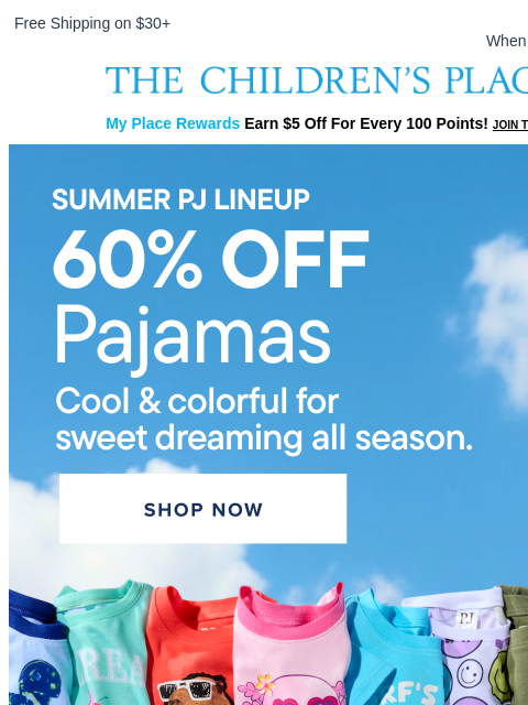 childrensplace newsletter: Summer Dreamin' Starts Now 🌙✨