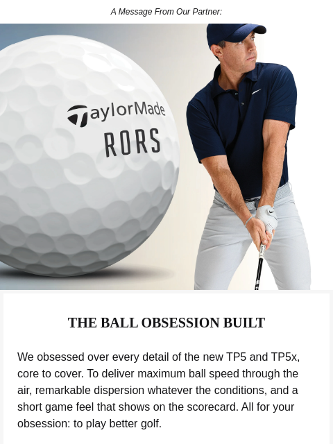 golfdigest newsletter: The all-new TaylorMade TP5/TP5x
