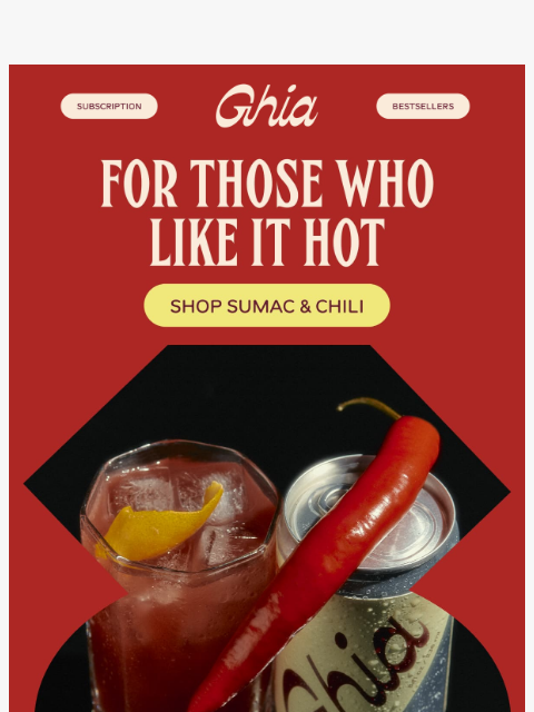 drinkghia newsletter: Bring The Heat 🔥