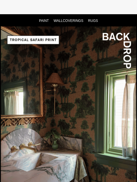 backdrophome newsletter: REALLY GOOD GREEN ROOMS