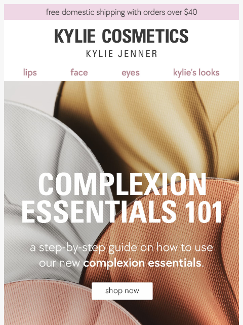 kyliecosmetics newsletter: new complexion essentials 101 🤍