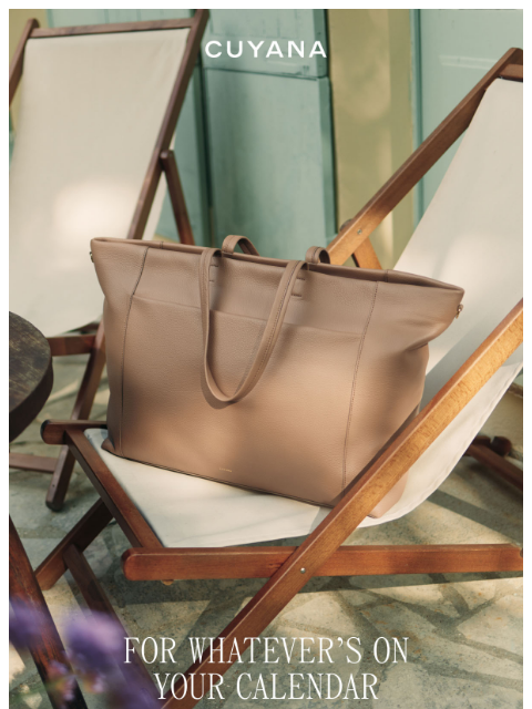 cuyana newsletter: Time to Pack