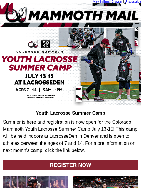 thecoloradomammoth newsletter: 🦣 Get Ready for Summer Camp!