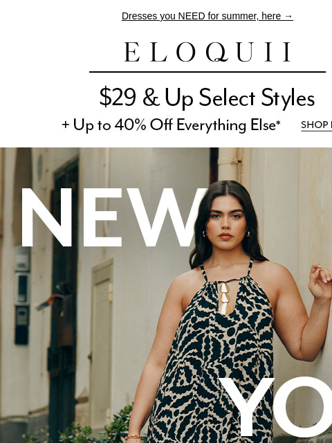 eloquii newsletter: Florals, stripes, ruffles, OH MY 💘