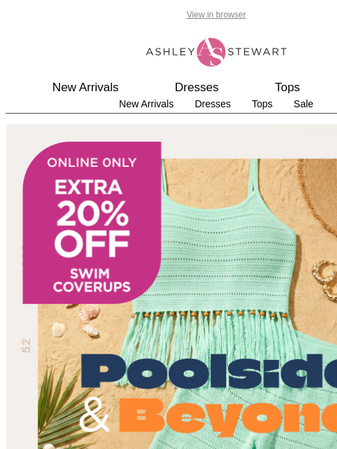ashleystewart newsletter: It's giving POOL PARTY 🌊