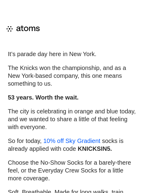 atoms newsletter: 53 years. Worth the wait.