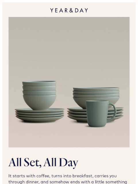 yearandday newsletter: The only set you'll ever need