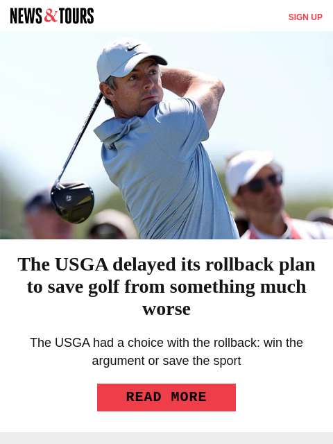 golfdigest newsletter: Worst-case weather scenario brews at U.S. Open
