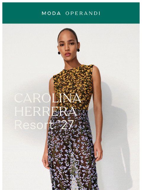 modaoperandi newsletter: Now in Trunkshow: CAROLINA HERRERA