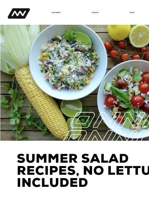 Here are two summer salad recipes, no lettuce included, that are tremendously healthy and also full of flavor. SUPPLEMENTS NUTRITION FITNESS APPAREL If you've been curious about steel mace training