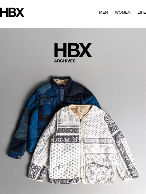 hbx newsletter: HBX Archives Preview: 20 June/9AM EST/9PM HKT Rele...
