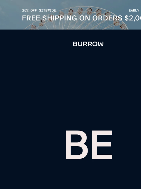 burrow newsletter: Exclusive savings–just for you...