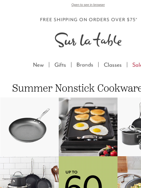 surlatable newsletter: ☀️ Summer’s Here—And So Are Nonstick Savings