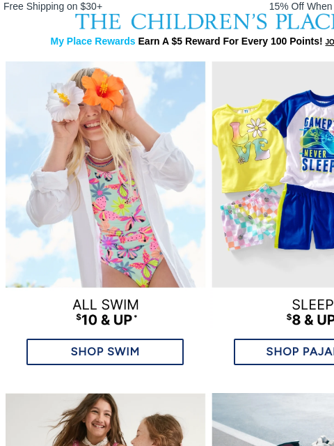 childrensplace newsletter: $10 & up Swim Styles 🏖️ Dive In Now