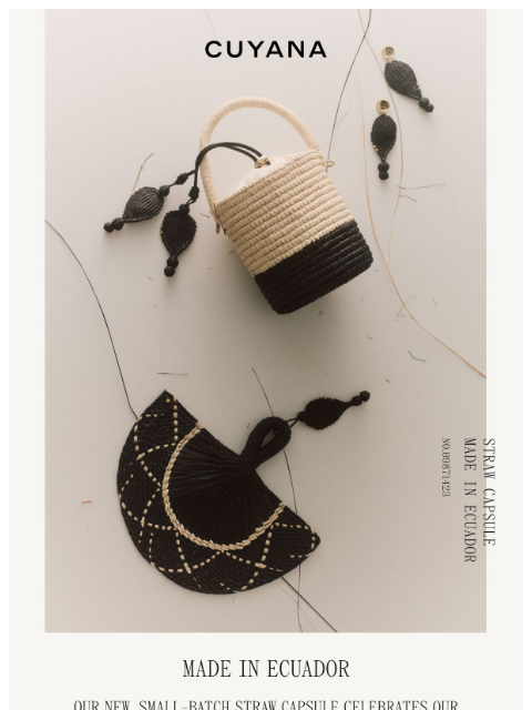 cuyana newsletter: Made in Ecuador