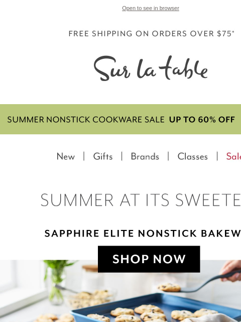 surlatable newsletter: Bake Something Sweet – And Save While You're At It