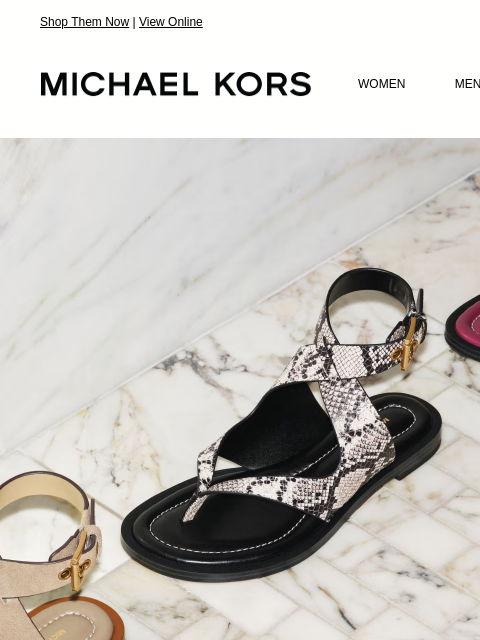michaelkorsmail newsletter: We’ve Got Sandals For Days—And Nights