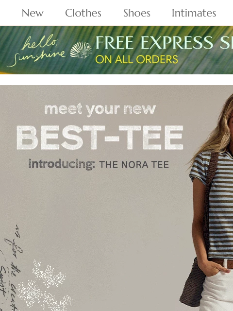 freepeople newsletter: Every girl needs a best-tee 😌✨