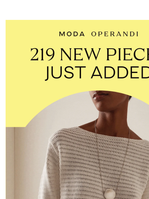 modaoperandi newsletter: WHAT'S NEW: Shop the week's latest pieces now
