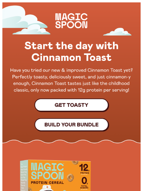 magicspoon newsletter: Turn up the heat with Cinnamon Toast🔥