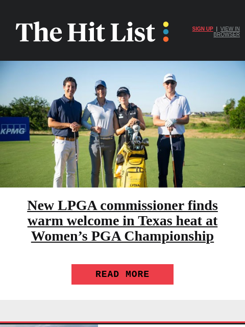 golfdigest newsletter: Wyndham Clark apologizes for Oakmont outburst