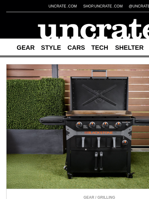 uncrate newsletter: Blackstone Griddle Air Fryer Grill & more