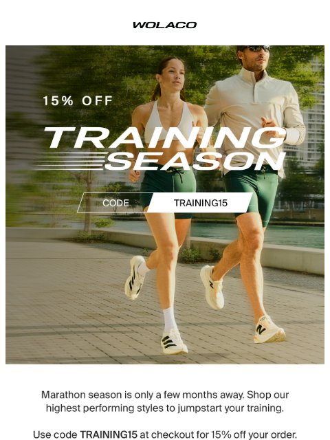wolaco newsletter: NOW LIVE | THE TRAINING SEASON SALE 🔥