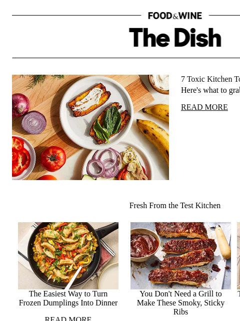 foodandwine newsletter: 7 Toxic Kitchen Tools You Should Swap ASAP
