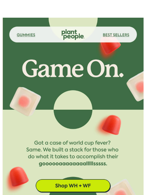 plantpeople newsletter: Training gummies ⚽