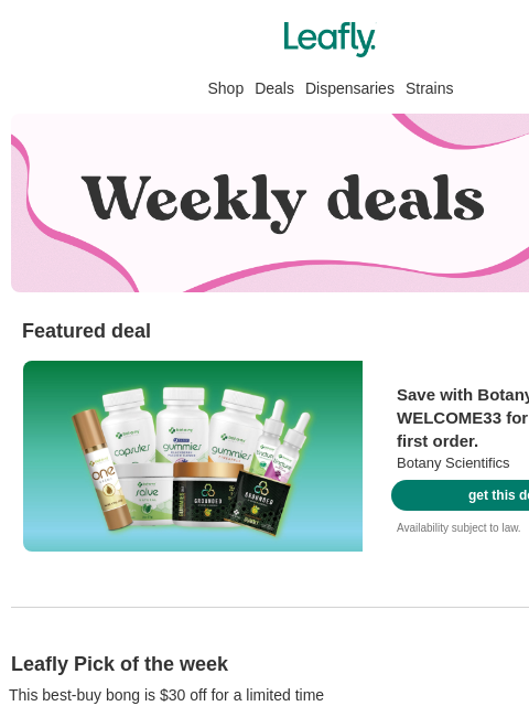 leafly newsletter: 😆 Dad jokes & cheap tokes