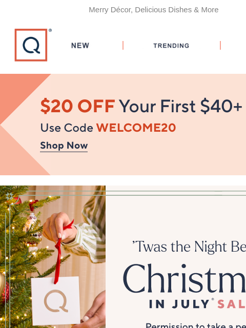 qvcemail newsletter: 'Twas the Night Before Christmas in July® Sale