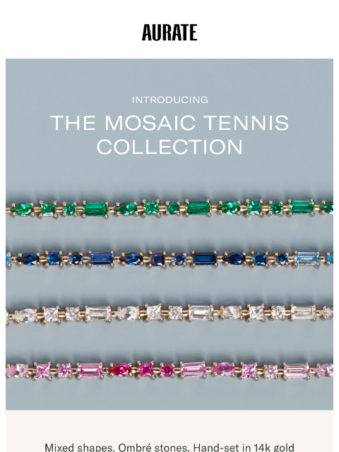 auratenewyork newsletter: NEW MOSAIC TENNIS