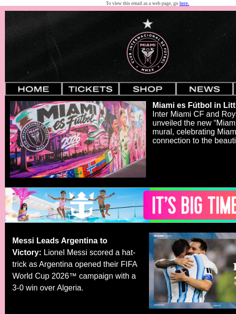 intermiamicf newsletter: World Cup Fever, Messi’s Hat-Trick, Carín León Tic...