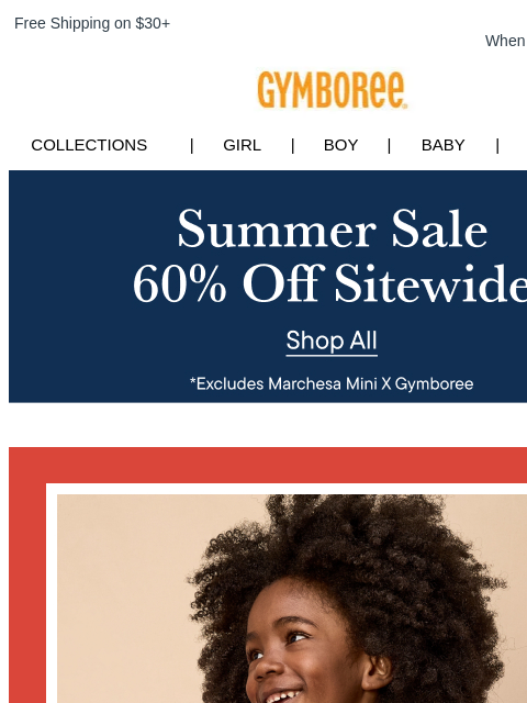 gymboree newsletter: Just for You: $10 Off Your $40+ Order