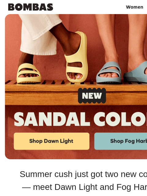 bombas newsletter: NEW Summer Sandal Colors