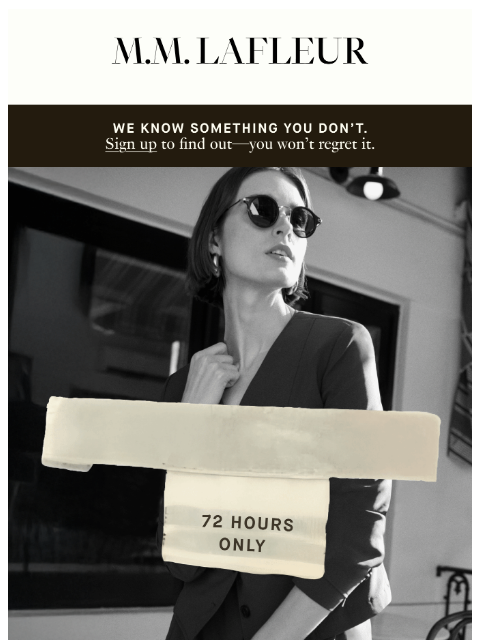 mmlafleur newsletter: The Archive Sale has arrived.