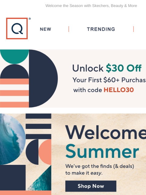 Welcome the Season with Skechers, Beauty & More QVC New TRENDING DEALS Unlock $30 off Your First Purchase new finds summer 4th of july beauty back to school floorcare skechers fashion Summer Outfit