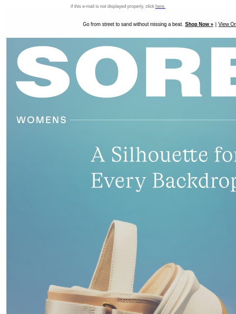 sorel newsletter: Sandals for Day, Night, Everywhere