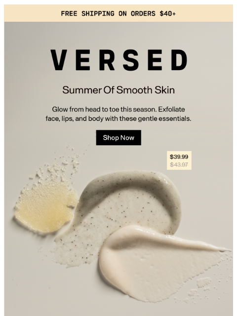 versedskin newsletter: Hey there, Your Summer Exfoliation Routine Is Here