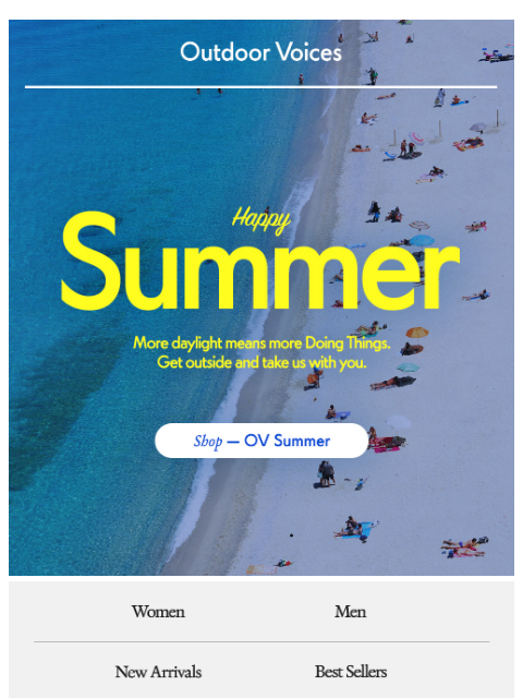 outdoorvoices newsletter: Cheers to the Summer Solstice ☀️