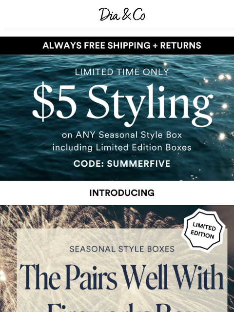 dia newsletter: NEW Style Box–Sparklers ✨ Sold Separately