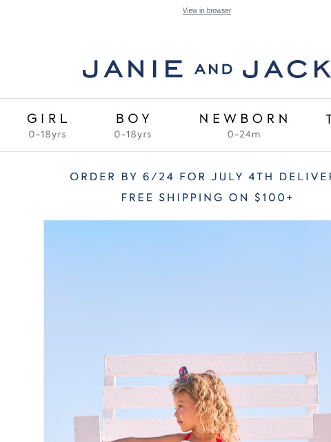 janieandjack newsletter: You get both: up to 60% off sale + extra 15% off