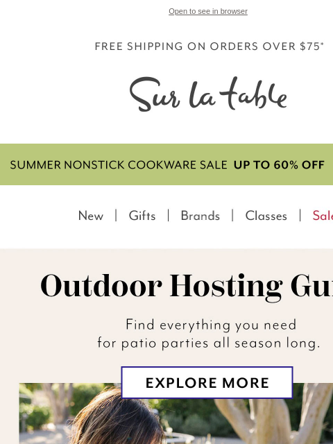surlatable newsletter: Elevate Your Summer Evenings Outdoors