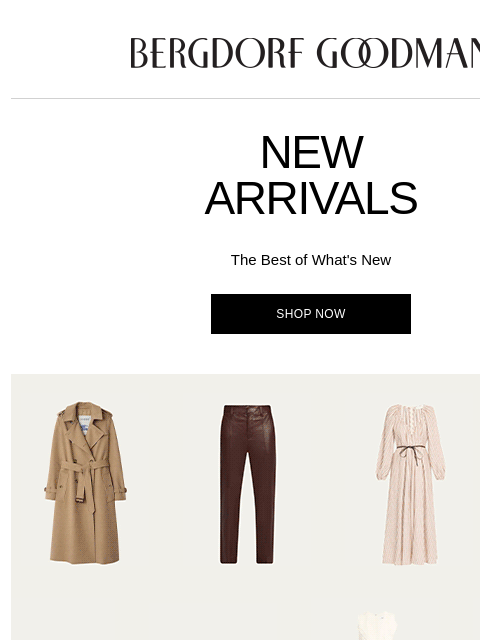 bergdorfgoodman newsletter: Newness Report: This Just In