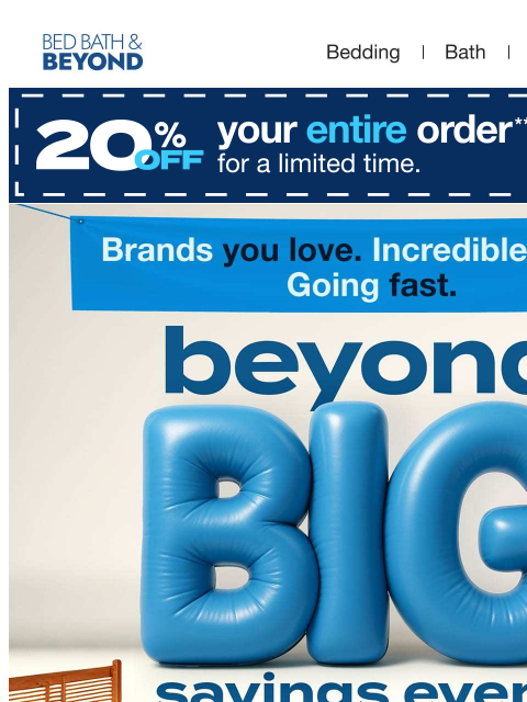 bedbathandbeyond newsletter: Don't sleep on up to 60% off mattresses